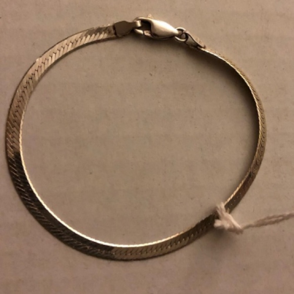 Vintage Italy 🇮🇹 Herringbone 925 6mm Necklace with matching bracelet. - Picture 8 of 14